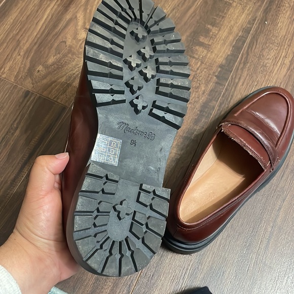 Madewell Bradley Lugsole Loafer Cherry Size 9.5 - Picture 8 of 11